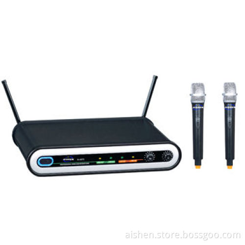 Dual UHF Quartz Controlled Wireless Microphone
